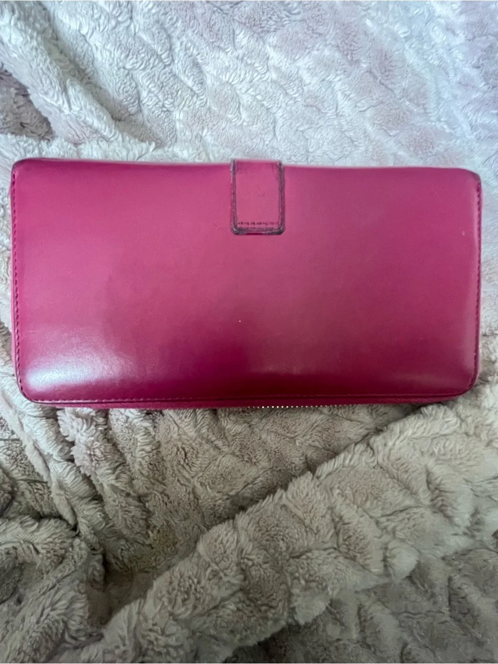 Yves Saint Laurent “Y” Style Ligne Zipper Wallet - Beautiful Bright Pink - Picture 2 of 11